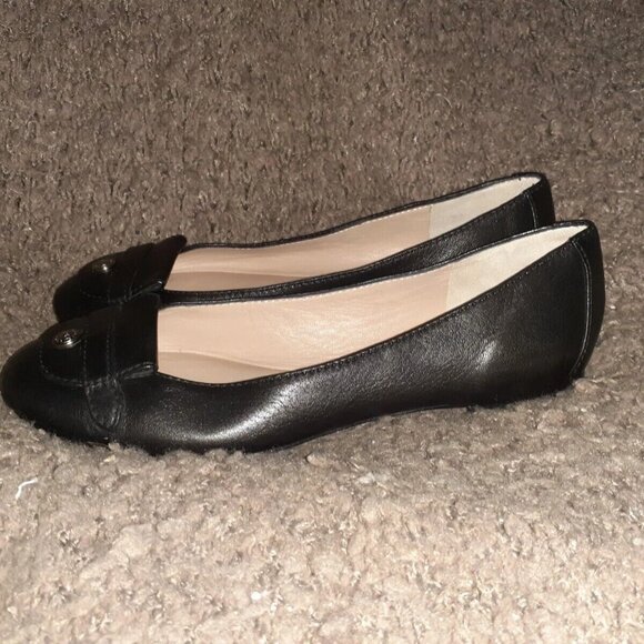 LONGCHAMP-Le Pliage Cuir-Black Ballet Flats-Size 36-NWOB - Picture 2 of 7